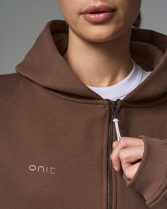 Худи укороченный на молнии "Core" FLC